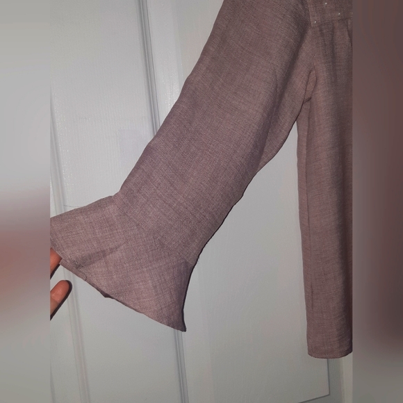 (XS/M) Luna Vintage Pearl Embellised Blouse Ptp 18"×L23" - Picture 7 of 10